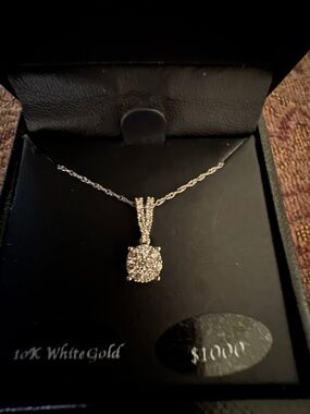 R.H. Macy & Co. 1/2cttw. Diamond & 10k White Gold Necklace